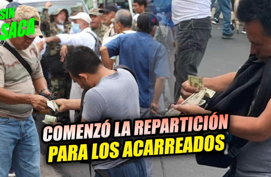 Oposición comienza a repartir pisto y camisas para su fracasada marcha