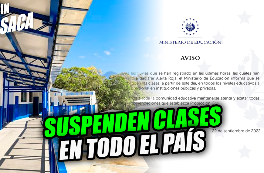 Ministerio de Educación suspende clases debido a Alerta Roja en todo el país