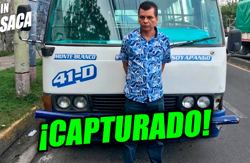 Capturan al microbusero que iba manejando en sentido contrario en Soyapango