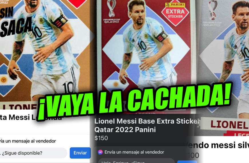 Venden en Marketplace tarjeta de Messi hasta en $200