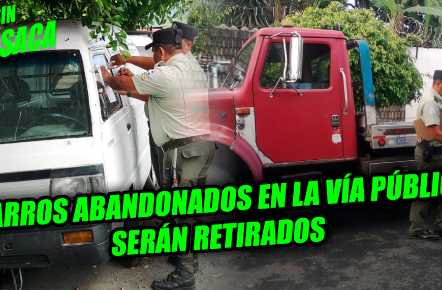 Advierten que si no quitan vehículos abandonados en vía pública procederán a retirarlos 