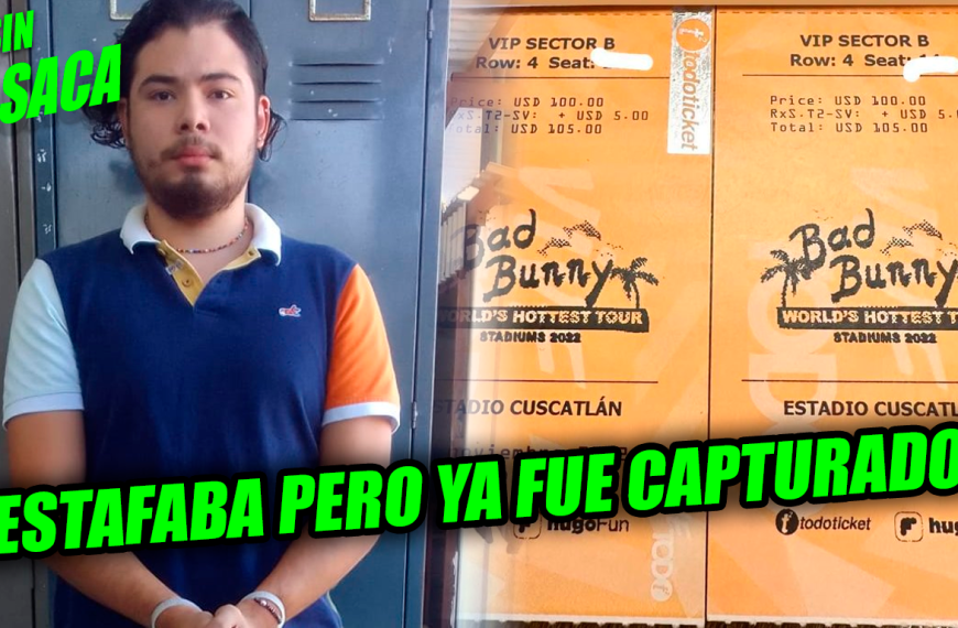Sujeto que vendía entradas falsas en Facebook para el concierto de Bad Bunny fue capturado