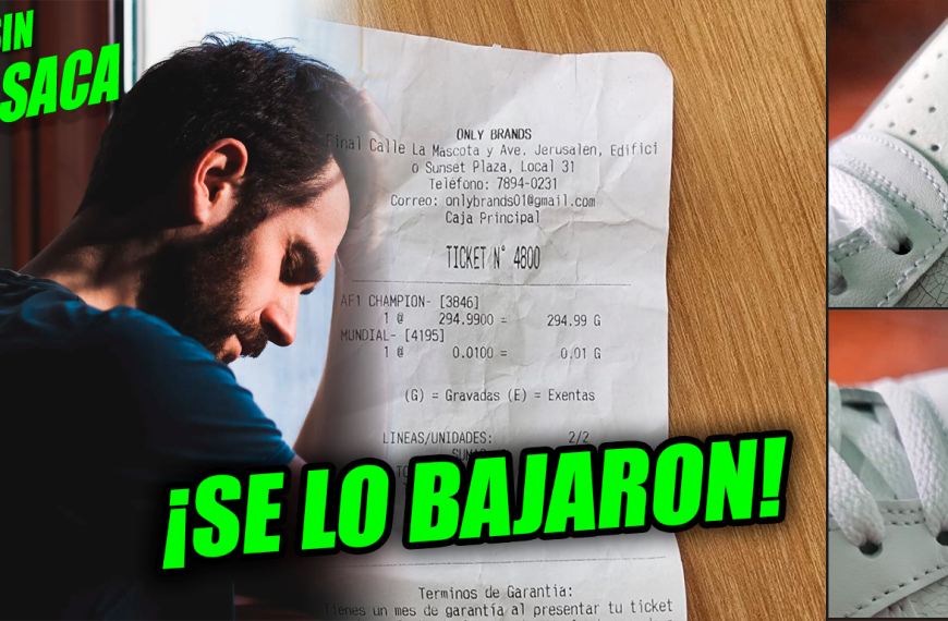 Denuncia: compró unos zapatos en casi $300 pero a las 24 horas ya se le habían despegado