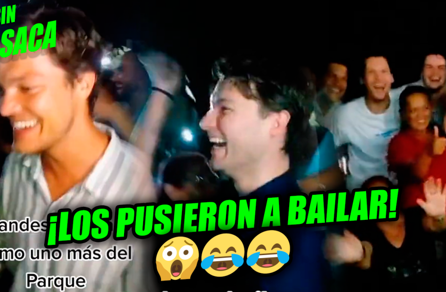 Holandeses se ponen a bailar en pleno Parque Libertad