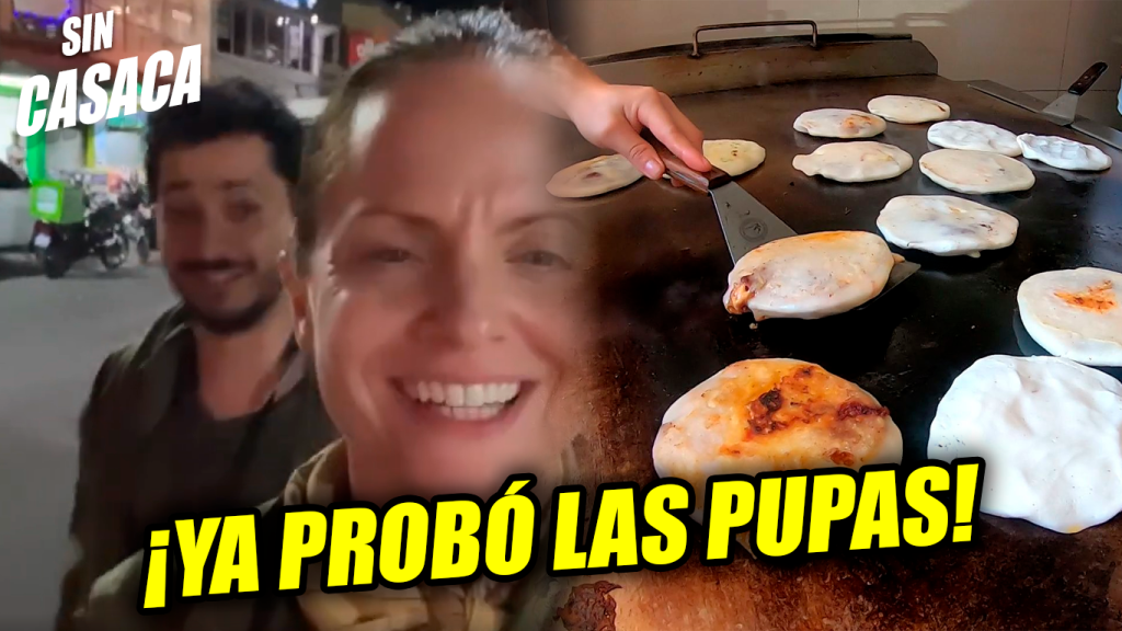 La actriz de American Pie Mena Suvari probó las pupusas en El Salvador