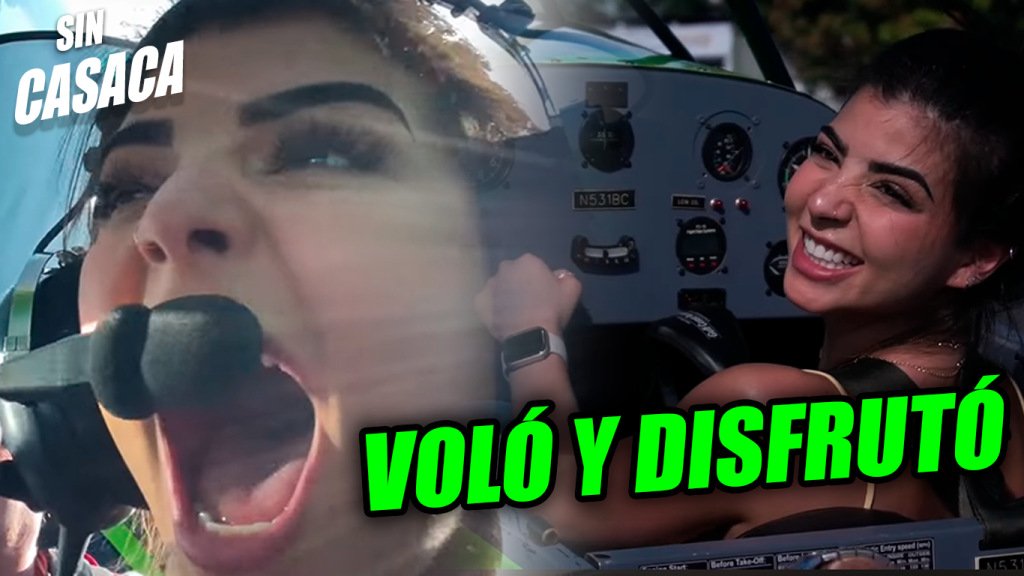 La hermosa Adriana Hasbún se montó a una avioneta y promocionó el…