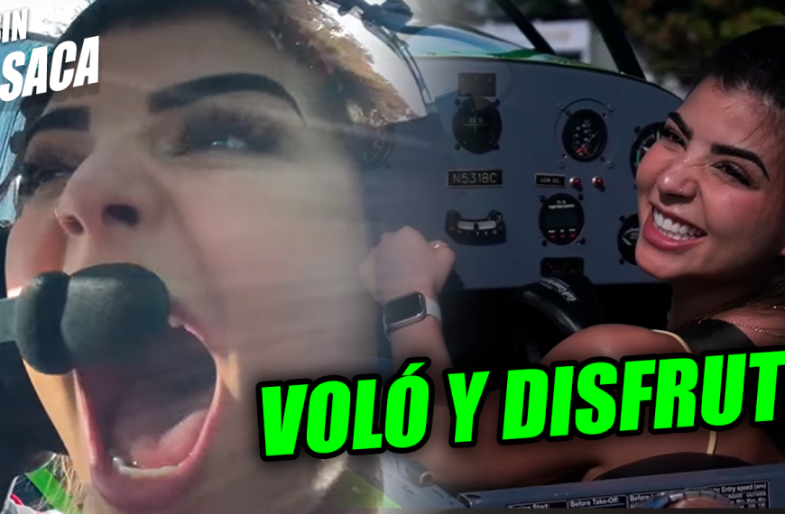 La hermosa Adriana Hasbún se montó a una avioneta y promocionó el Ilopango Airshow 2023