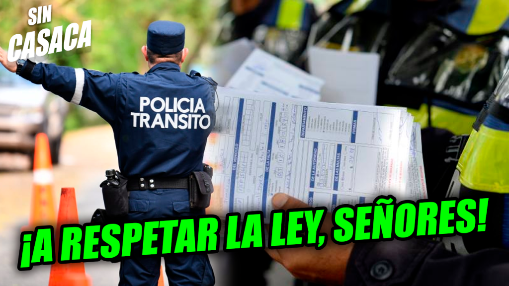 Por culpa de los conductores irresponsables las multas llegan hoy hasta los…