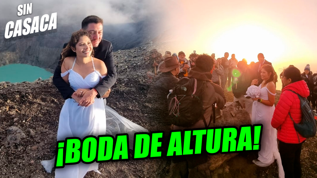 Pareja decide casarse en el volcán Ilamatepec y se vuelve viral en…