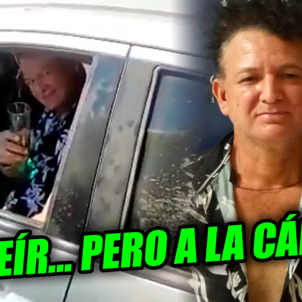 Se burló frente a cámaras mientras bebía cerveza, ahora la PNC lo grabará…