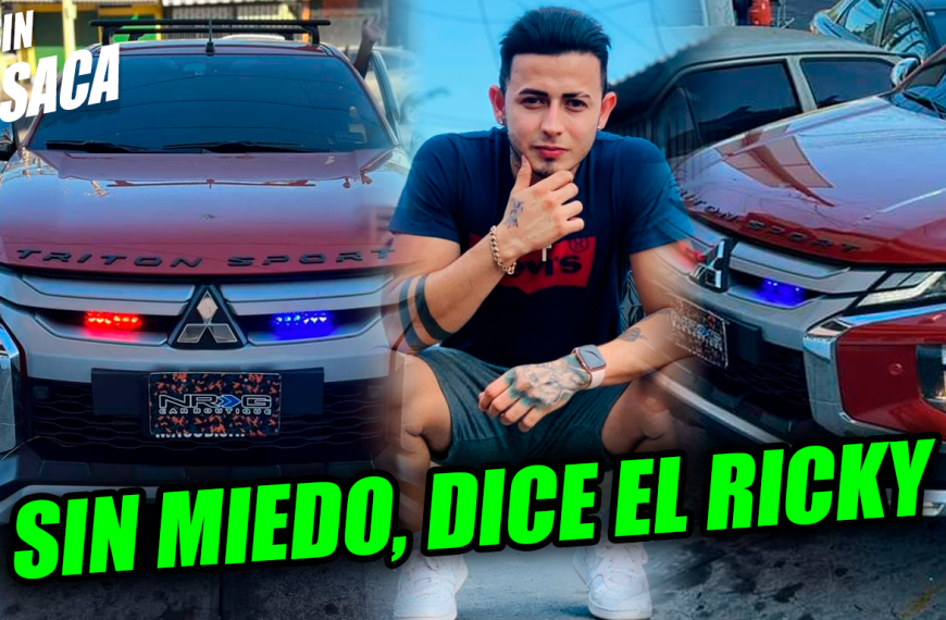 Al Ricky le vale todo: le instaló luces de policía a su Mitsubishi