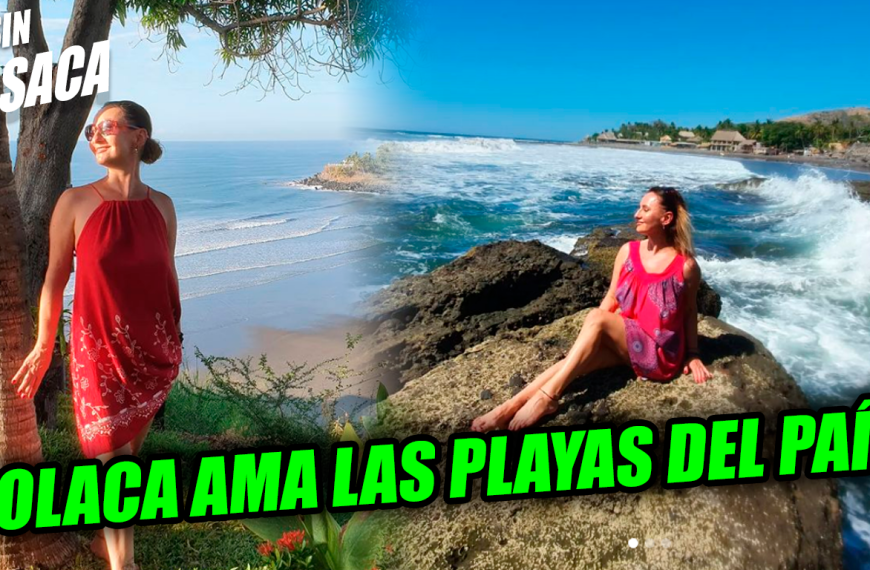 Polaca se encuentra en El Salvador y expresa que el país tiene las mejores playas del planeta