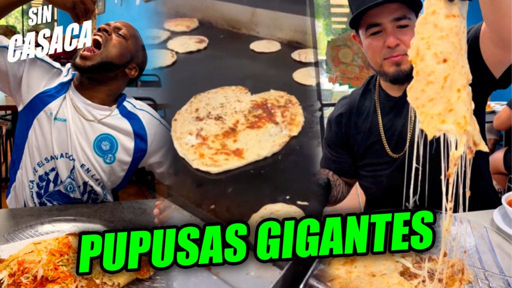 Restaurante de salvadoreños se vuelve famoso en California por ofrecer pupusas gigantes