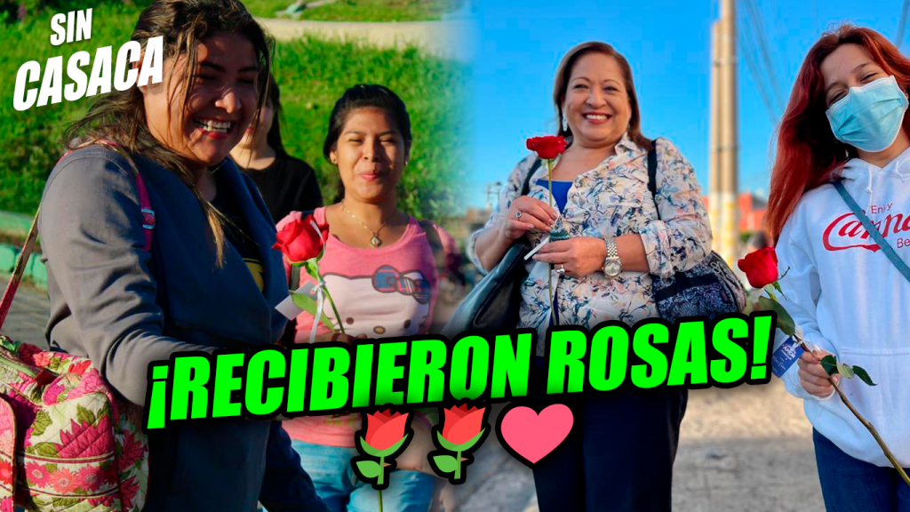 Capitalinos recibieron rosas en este Día del Amor y la Amistad