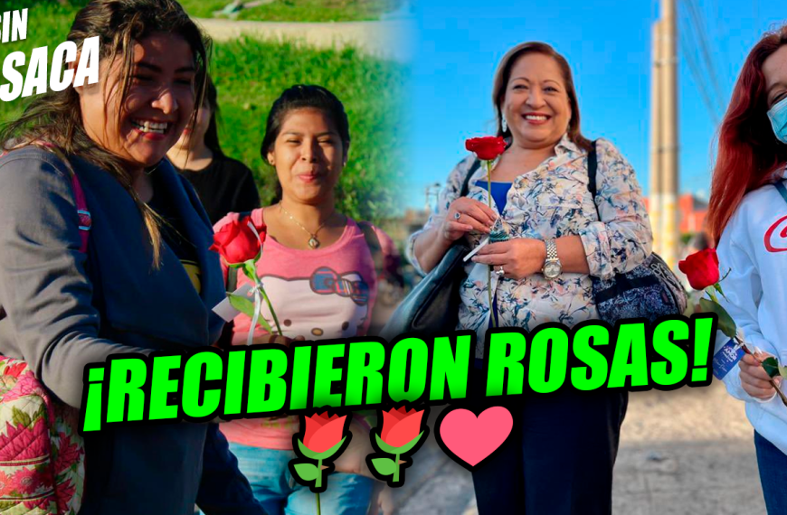 Capitalinos recibieron rosas en este Día del Amor y la Amistad