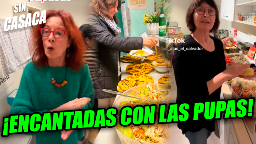 Alemanas aprendieron a echar pupusas y ahora no dejan de comerlas