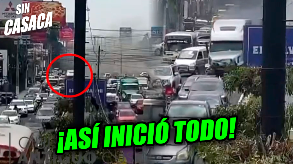 VIDEO: Así fue como inició el accidente de tránsito en Los Próceres