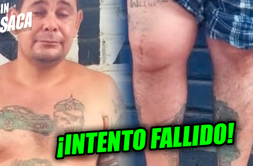 Se quiso pasar de listo ocultando sus tatuajes de pandillas por unos de carritos