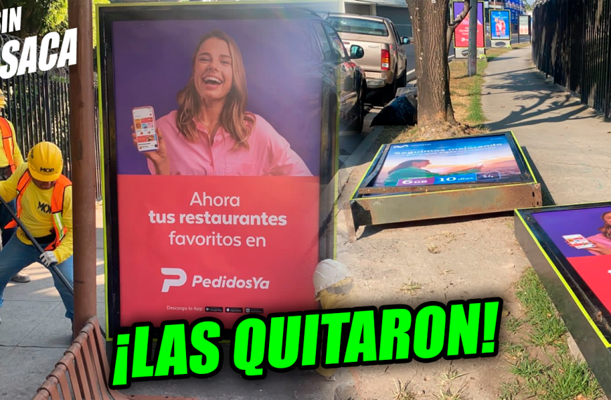 Retiran publicidad que obstruye la visibilidad en paradas de buses