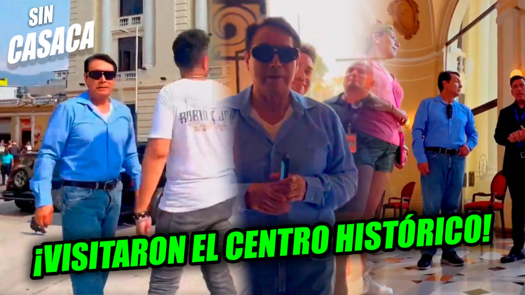 Así fue la visita de Los Ángeles Azules en el Centro Histórico…