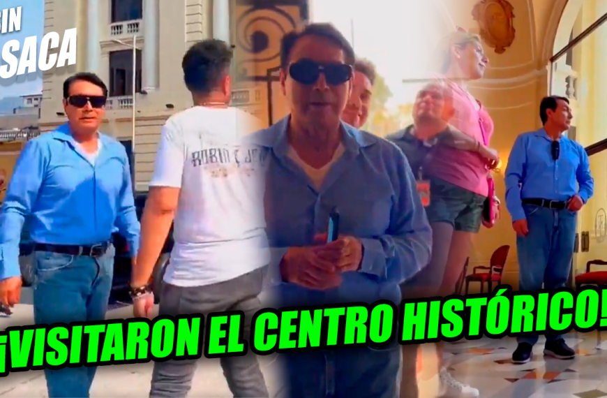 Así fue la visita de Los Ángeles Azules en el Centro Histórico de Sívar