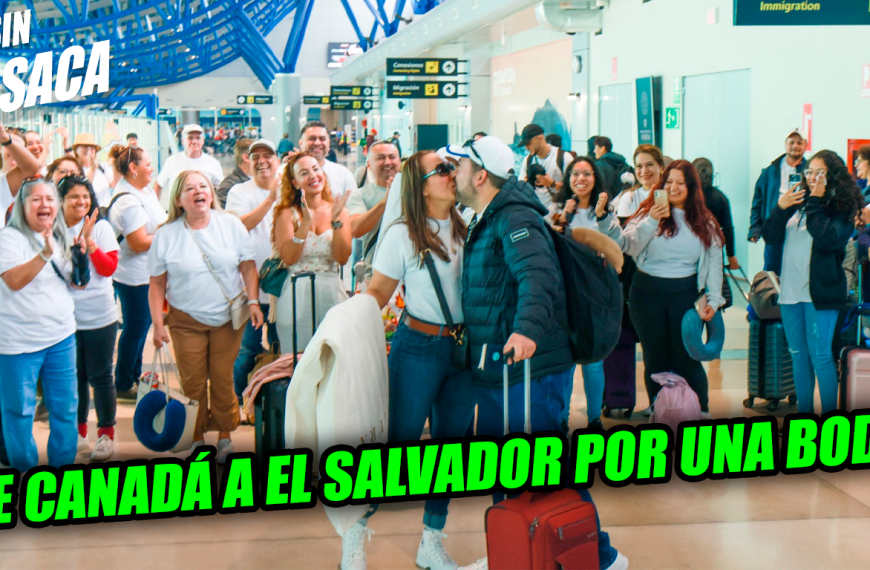 Decidieron hacer su boda en El Salvador y se trajeron un vuelo completo de pasajeros canadienses como…