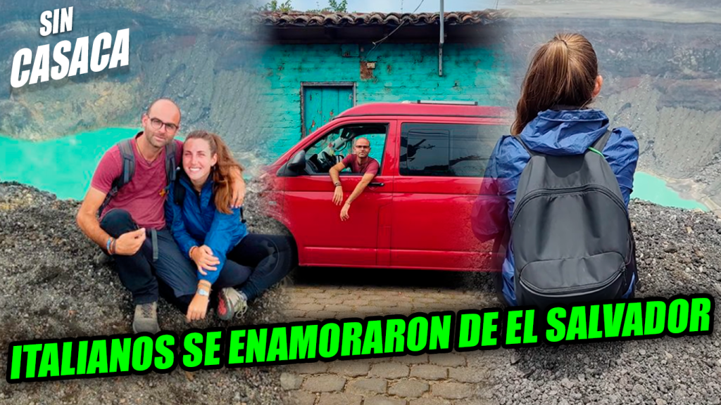 Pareja italiana viajó de Alaska a El Salvador en su camioneta para…