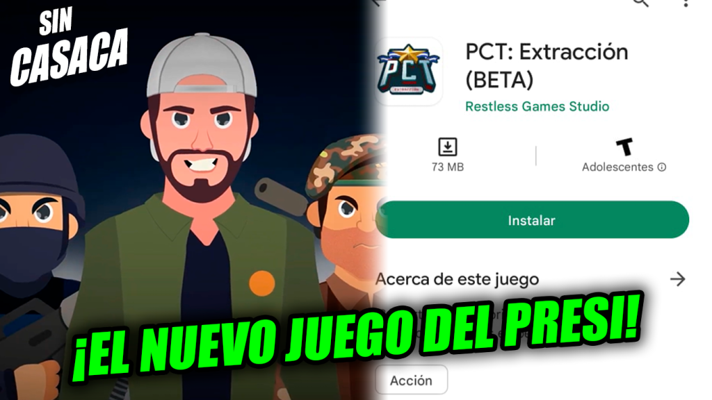 Lanzan en Play Store juego del Presi Bukele donde extraerás y acabarás…