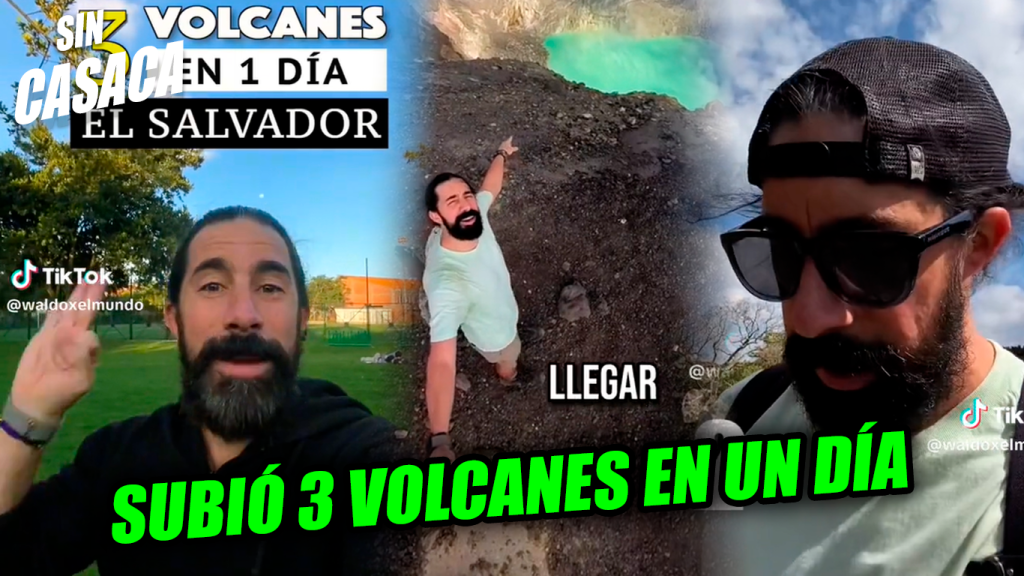 Turista puertorriqueño subió 3 volcanes de nuestro hermoso El Salvador en solo…