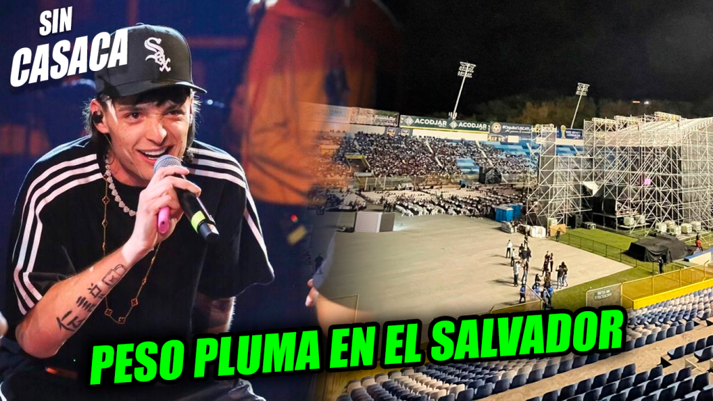 Peso Pluma se podría presentar próximamente en el Estadio Cuscatlán