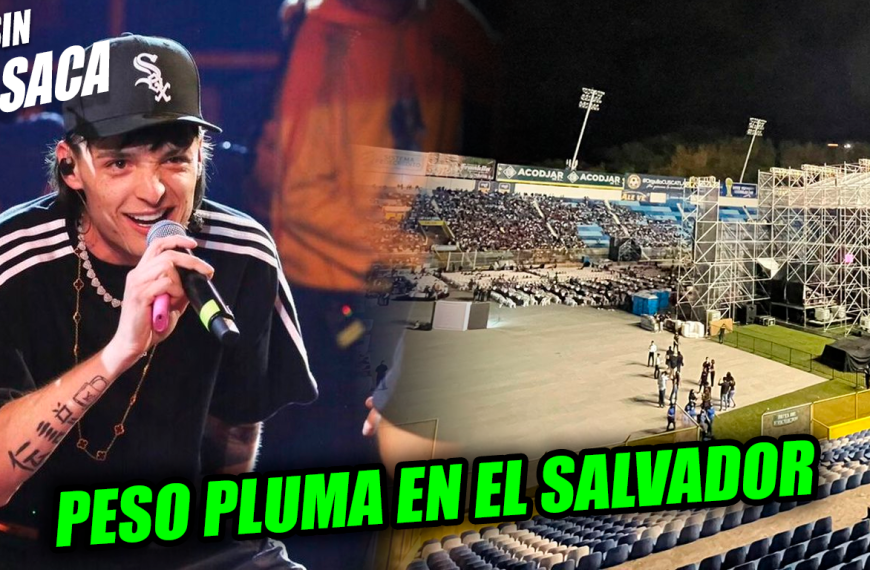 Peso Pluma se podría presentar próximamente en el Estadio Cuscatlán