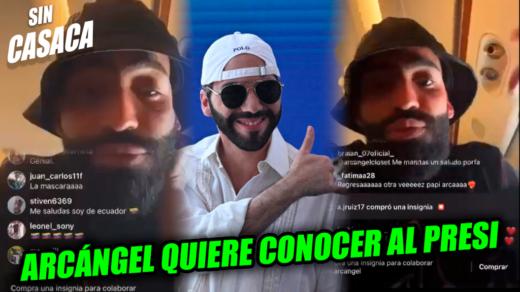 Arcángel revela su deseo de conocer al Presi Bukele y tomarse una…