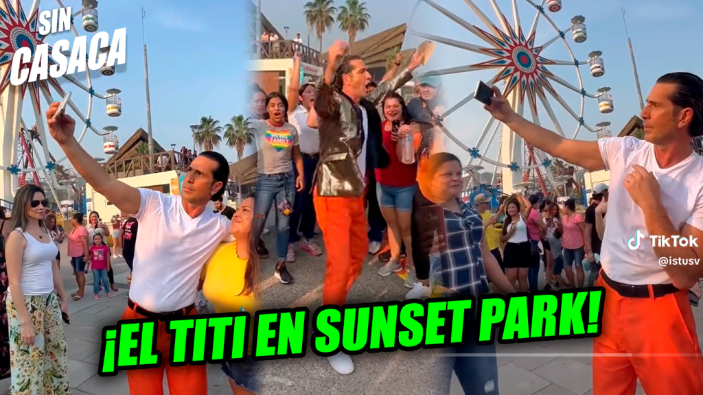 El «Titi» se fue a divertir a Sunset Park en La Libertad