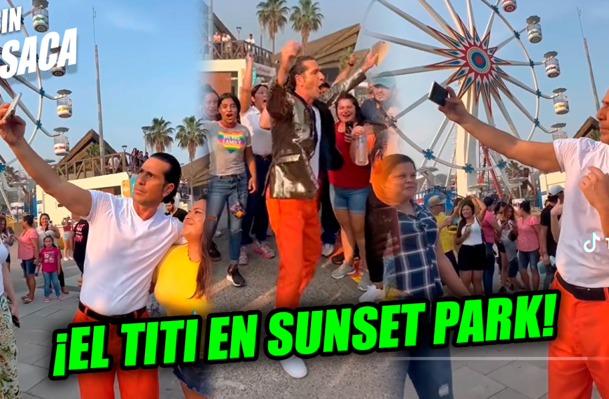 El «Titi» se fue a divertir a Sunset Park en La Libertad