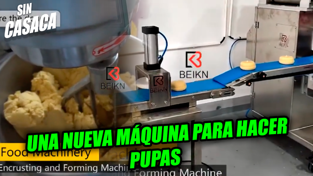 Inventan una máquina para hacer pupusas