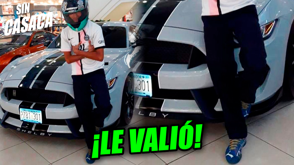 Se viraliza motociclista que apoyó su pie en un Mustang Shelby que…