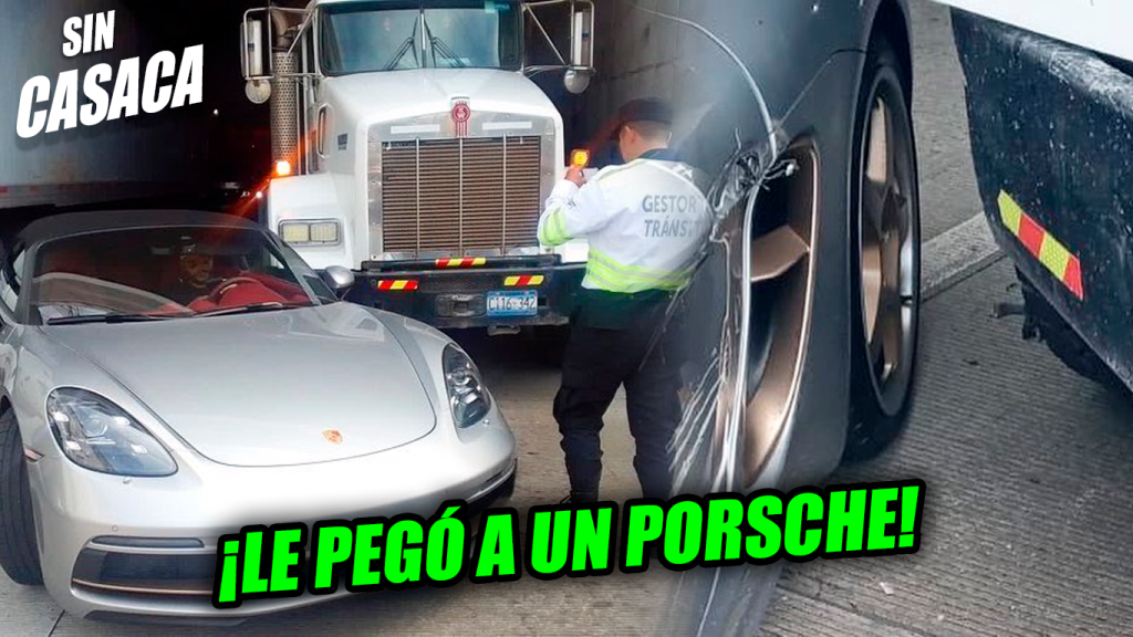 Rastra le pegó a un lujoso Porsche sobre el redondel Masferrer y…