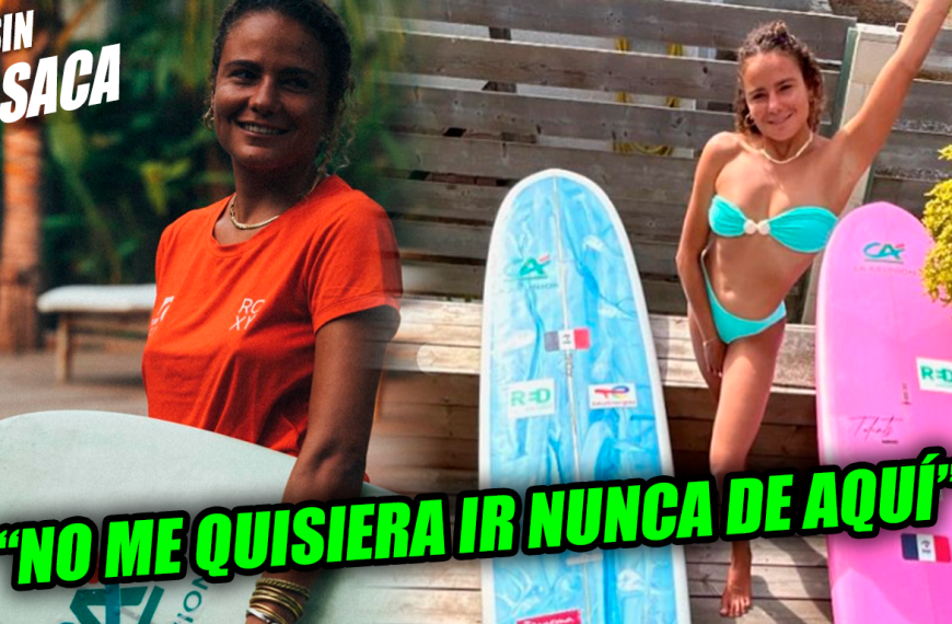 Surfista francesa asegura que ama las playas y olas de El Salvador