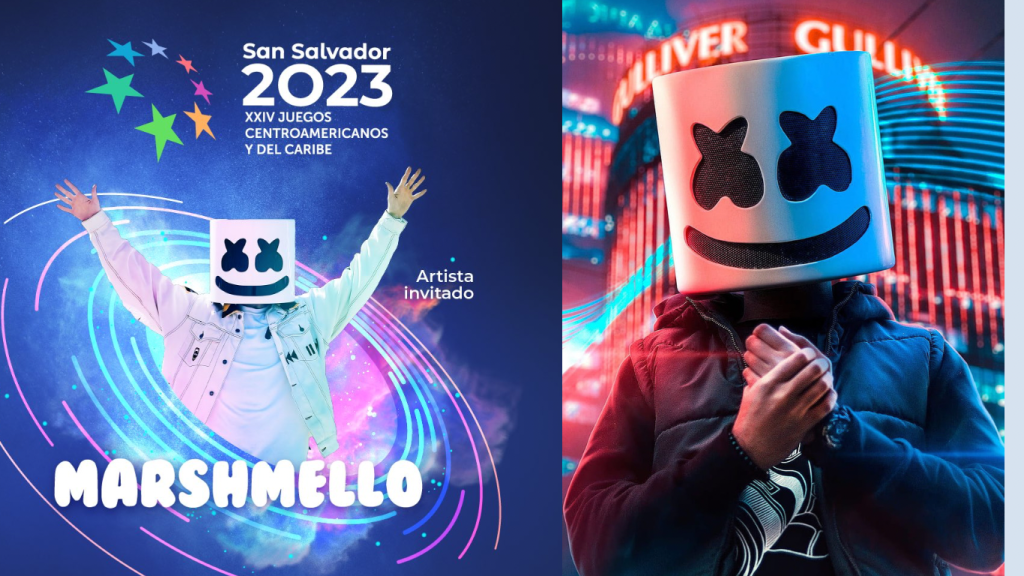 ¡CONFIRMADO! Marshmello será el artista invitado para los Juegos San Salvador 2023