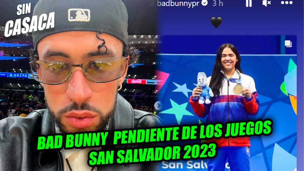 Bad Bunny destaca medalla que obtuvo atleta puertorriqueña en los Juegos San…