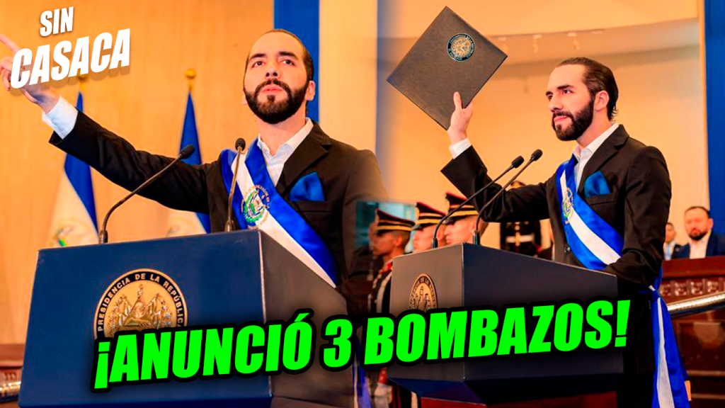 Presi Nayib Bukele anunció 3 bombazos desde la Asamblea Legislativa 