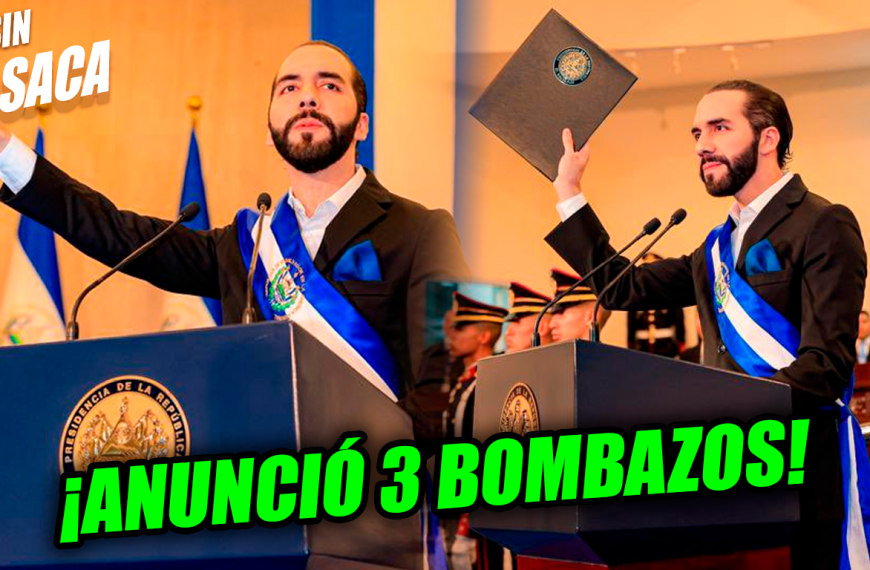 Presi Nayib Bukele anunció 3 bombazos desde la Asamblea Legislativa 