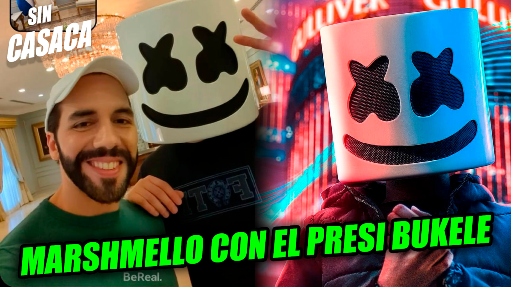 La selfie del Presi Bukele y el DJ Marshmello que se está…