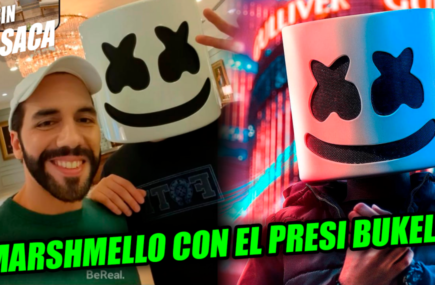 La selfie del Presi Bukele y el DJ Marshmello que se está haciendo viral en redes sociales