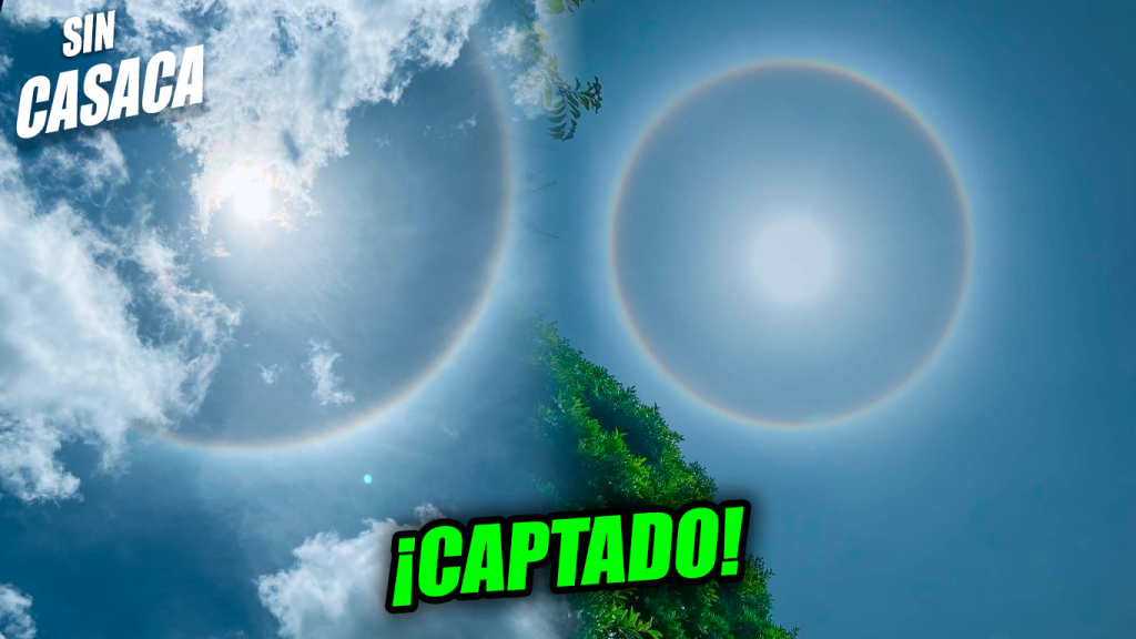 Captan halo solar en diferentes partes de El Salvador