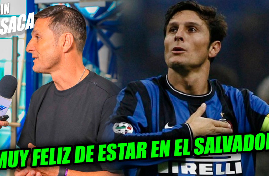 Exmundialista con Argentina Javier Zanetti está en El Salvador y afirma que se siente muy seguro