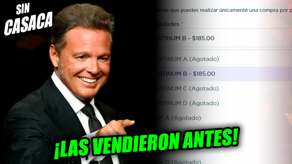 Agotadas las entradas para el concierto de Luis Miguel luego que las…