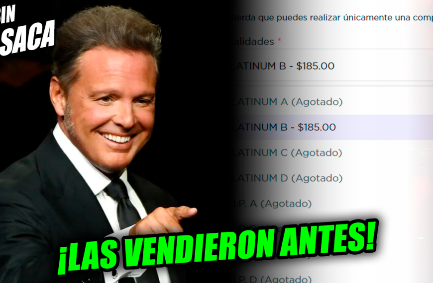 Agotadas las entradas para el concierto de Luis Miguel luego que las vendieran bajo de agua