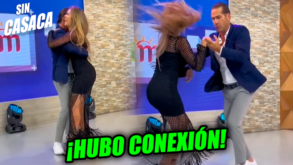 El Titi sacó a bailar salsa a la hermosa presentadora Luciana Sandoval