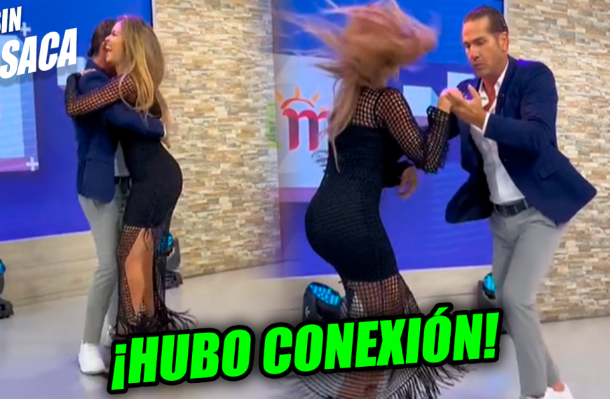 El Titi sacó a bailar salsa a la hermosa presentadora Luciana Sandoval